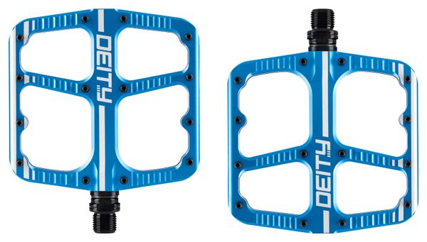 Deity Flat Trak Flat Pedals Blue