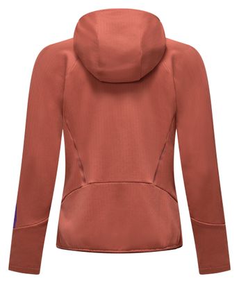 Felpa con cappuccio Salewa Pedroc 3 da donna, rossa