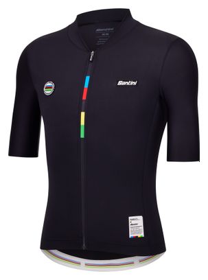 Santini Mondo UCI Maglia a manica corta nera