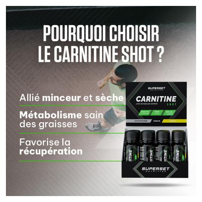 Carnitine Shot (12x60ml) - Superset Nutrition - Tropical -  L-carnitine