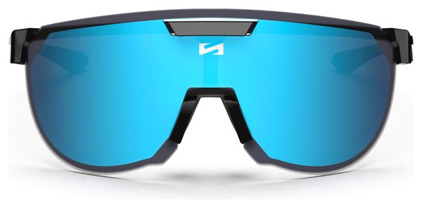 Lunettes Aerotrail Noir Brillant / Miroir Bleu Scicon Sports