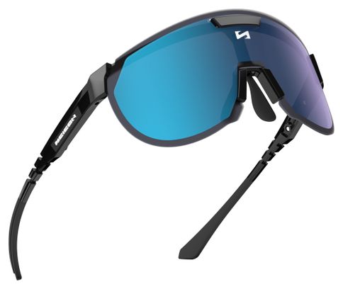 Lunettes Aerotrail Noir Brillant / Miroir Bleu Scicon Sports