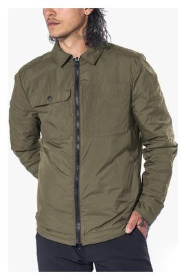 Chrome Two Way Insulted Shaket Shirt Schwarz / Olivgrün