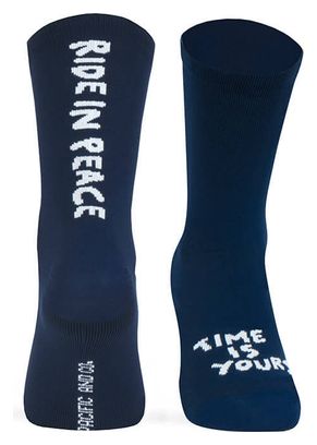 Chaussettes Pacific and Co Ride in Peace Bleu