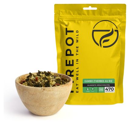 Comida liofilizada Firepot Gumbo Z'Herbes con arroz - 110 g