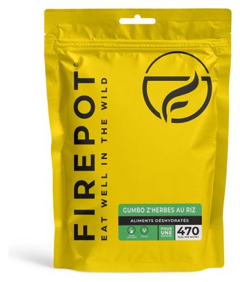 Comida liofilizada Firepot Gumbo Z'Herbes con arroz - 110 g