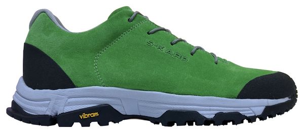 Chaussures de randonnée S-KARP Travel  vert gazon  cuir naturel  semelle Vibram