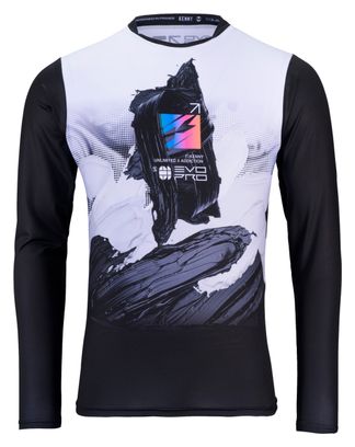 Maglia Kenny Evo Pro a manica lunga nero/bianco
