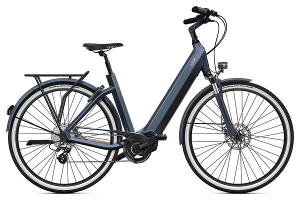 Electric City Bike O2 Feel iSwan City Boost 6.1 Univ Shimano Altus 8V 540 Wh 28'' Gris Anthracite
