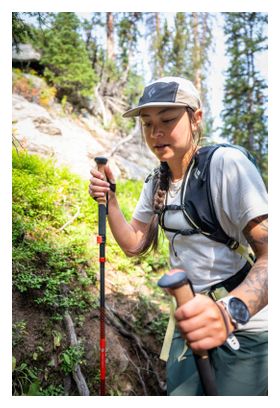 Bastoncini da trekking Black Diamond Pursuit Carbon FLZ arancioni