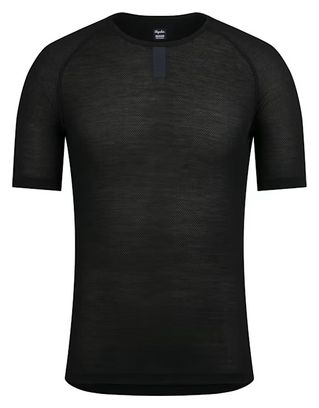 <p>Camiseta</p>interior de manga corta Rapha Merino Lightweight Black para hombre