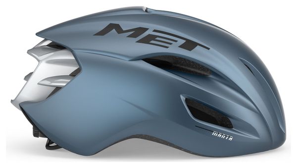 MET Manta Mips Plata/Azul Casco de carretera unisex