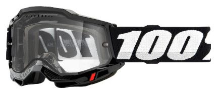 100% ACCURI 2 Enduro MTB mask | Black | Clear glasses