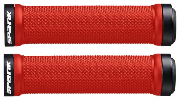 Pair of Spank Spoon Grips Red