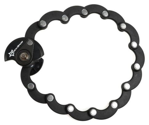 Rockbros Antivol de vélo pliable et verrouillable - noir