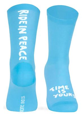 Chaussettes Pacific and Co Ride in Peace Bleu clair