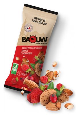 Baouw Organic Dried Fruits Mix Strawberry/Amond/Roseberry 30g
