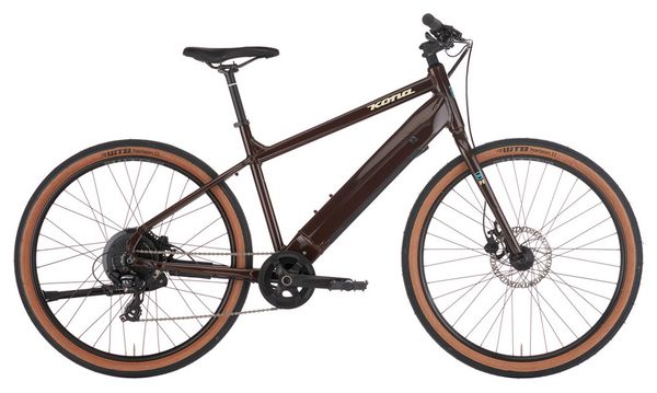 Bicicleta de ciudad Kona Dew HD Shimano Altus 8V 418Wh 650b Marrón 2023