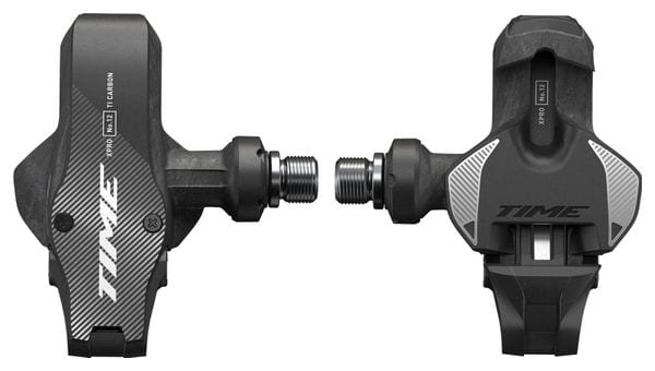 Time XPRO 12 Clipless Pedals | Q-factor 57 mm (Wide) Carbon Black Silver