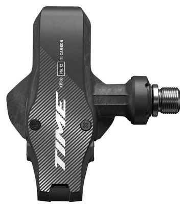 Time XPRO 12 Clipless Pedals | Q-factor 57 mm (Wide) Carbon Black Silver