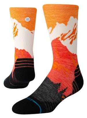 Chaussettes Stance Out Of Range Light Wool Crew Orange