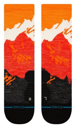 Stance Out Of Range Light Wool Crew Orange Socks