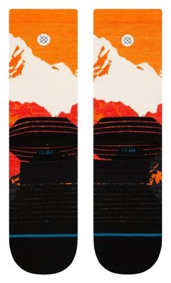 Stance Out Of Range Light Wool Crew Orange Socks