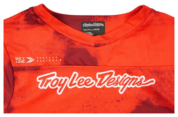 Maillot Manches Courtes Enfant Troy Lee Designs Skyline Youth Rouge