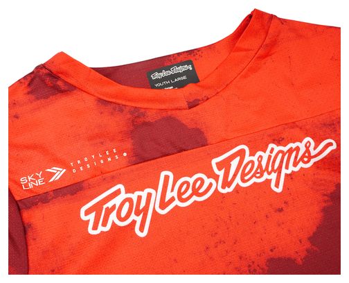 Maillot Manches Courtes Enfant Troy Lee Designs Skyline Youth Rouge