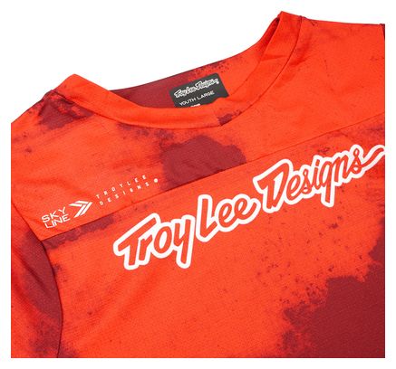 Maillot Manches Courtes Enfant Troy Lee Designs Skyline Youth Rouge