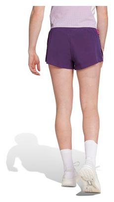 Short splité adidas Performance Adizero Gel 3in Violet Femme