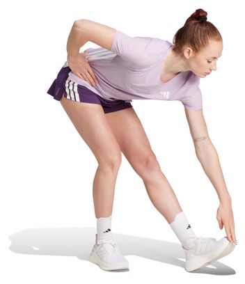 Short splité adidas Performance Adizero Gel 3in Violet Femme