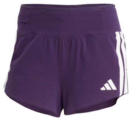 Short splité adidas Performance Adizero Gel 3in Violet Femme