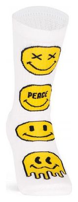 Pacific and Co Smiley Socks White