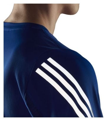 adidas running Icon Short Sleeve Jersey Blue Men