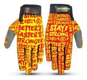 Gants Stay Strong Sketch Enfant Rouge/Jaune T.XL