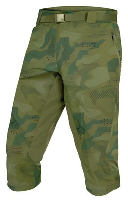 Endura Hummvee Camo 3/4 Short Olive Green