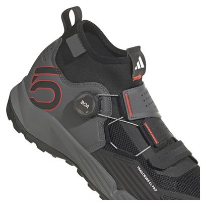 Zapatilla MTB Five Ten 5.10 Trailcross Pro Clip-In Negra/Gris/Roja