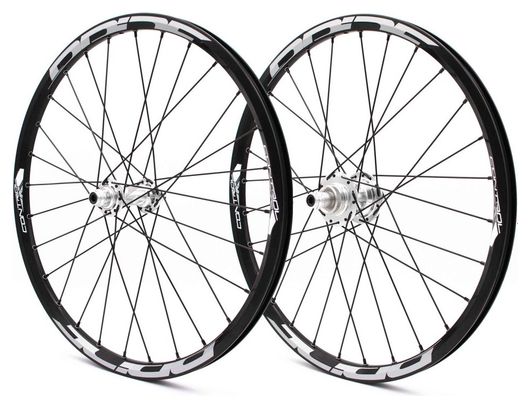 Paire de Roues Pride Control V1 Expert Disc 28H Moyeu Polish