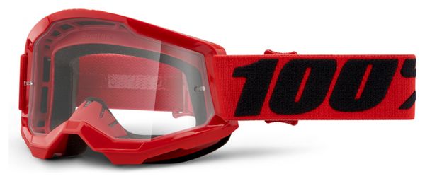 100% STRATA 2 Mask Child | Red | Clear glasses