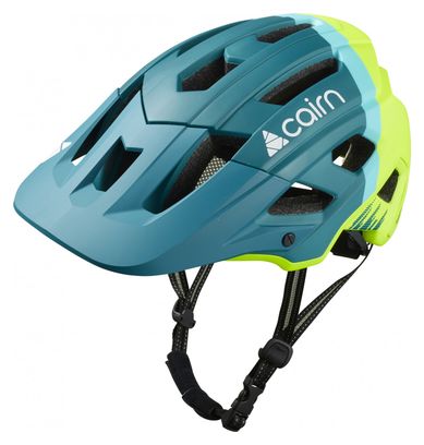 Cairn Dust II Winter Neon / Sky Blue MTB Helm
