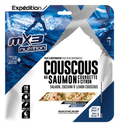 Freeze-Dried Meals MX3 Salmon, Zucchini &amp; Lemon Couscous - 130g