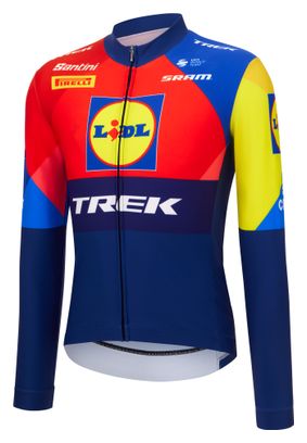 Santini Team Lidl-Trek 2025 Maglia a maniche lunghe unisex Blu