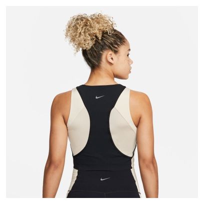 Débardeur Femme Nike Yoga Dri-Fit Luxe Crop Noir Blanc 