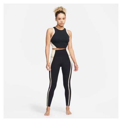 Nike Yoga Dri-Fit Luxe Crop Top Zwart Wit