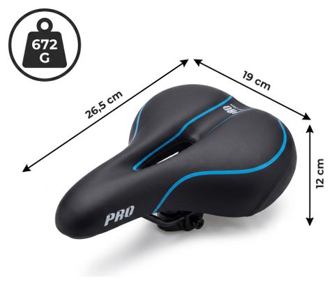 Selle homme femme City Comfort Foam Royal noir et bleu