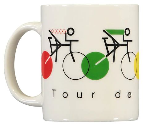 Ceramic Mug White Tour de France jerseys
