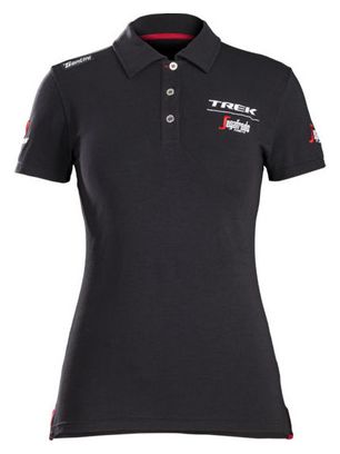 Polo Femme Trek by Santini Team Trek-Segafredo Noir