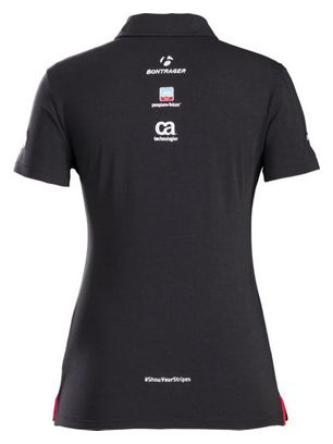 Polo Femme Trek by Santini Team Trek-Segafredo Noir