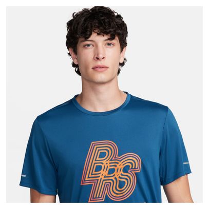 Nike Rise 365 BRS Blue Orange Short Sleeve Jersey